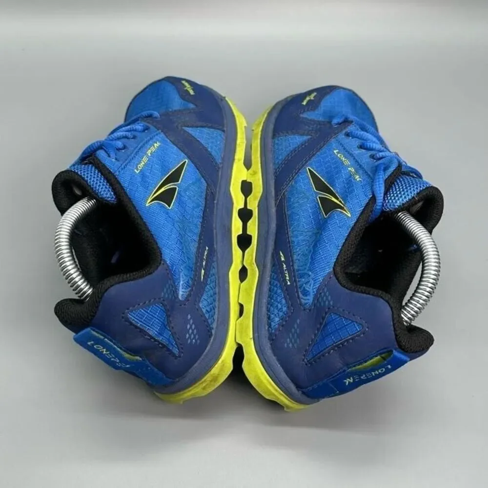 Altra Lone Peak Kids Boys 4 Blue Running Athletic Shoes Lace Up Low Sneakers_6